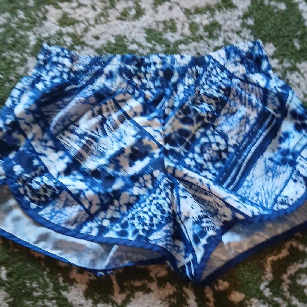 Danskin Blue and White Athletic Shorts